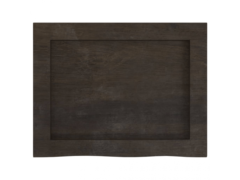  Étagère murale marron foncé bois chêne massif traité- comfortxl  - Conforama D