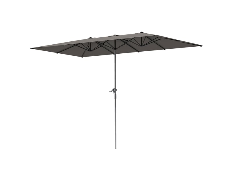  Parasol de jardin extérieur gris foncé 451x264x264cm  - Conforama B