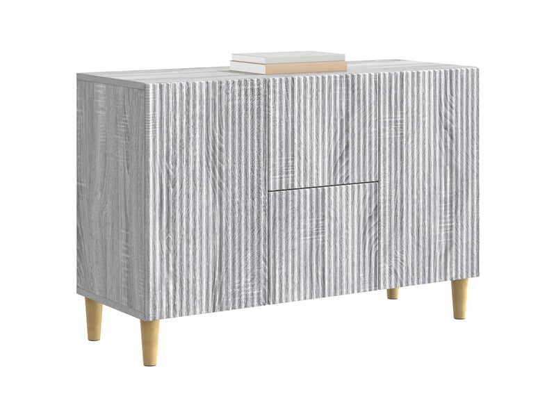  Buffet - bahut - meuble de rangement sonoma gris 89 x 34,5 x 60 cm bois d'ingénierie  - Conforama C