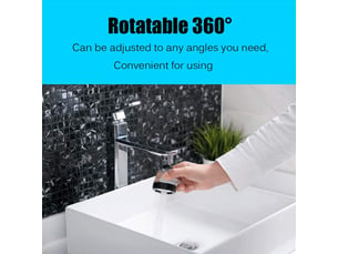 Aérateur rotatif kaxich, tête filtrante à bulles économiseur d'eau. Pour cuisine, salle de bain et douche. Économique et pratique.