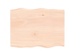 Dessus de table, plateau de table bois chêne massif non traité bordure assortie cf34133