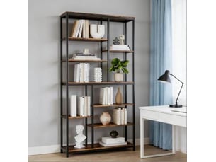 Bibliotheque coloris  bicolore 9 étagère(s) <strong>DESMIU</strong> <strong></strong> - 100 cm x 200 cm