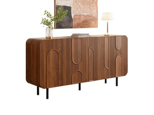 Buffet 4 porte(s)  0 tiroir(s)   - 160 cm coloris bois foncé 
