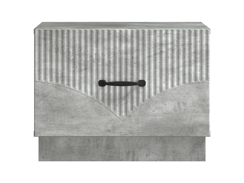  Table basse - table de salon - table à thé gris béton 49 x 50 x 37 cm bois d'ingénierie  - Conforama E