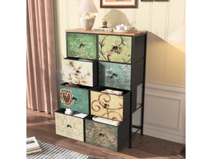 Buffet   8 tiroir(s) <strong></strong> <strong></strong> - 67.5 cm coloris noir 