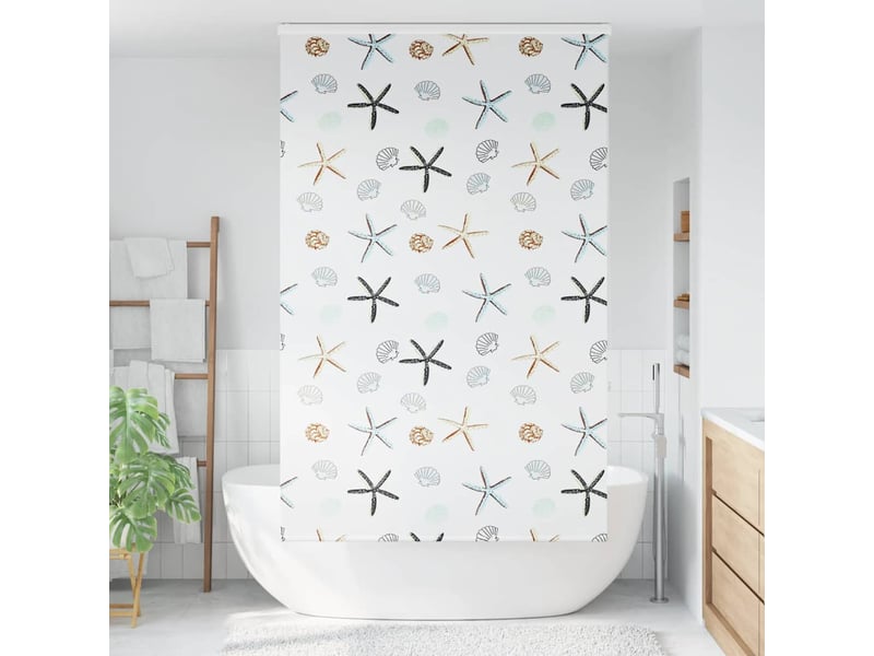  Store enrouleur de douche, store à rouleau avec cassette largeur du tissu 126 cm cf45095  - Conforama A