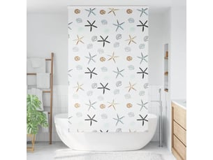 Store enrouleur de douche, store à rouleau avec cassette largeur du tissu 126 cm cf45095