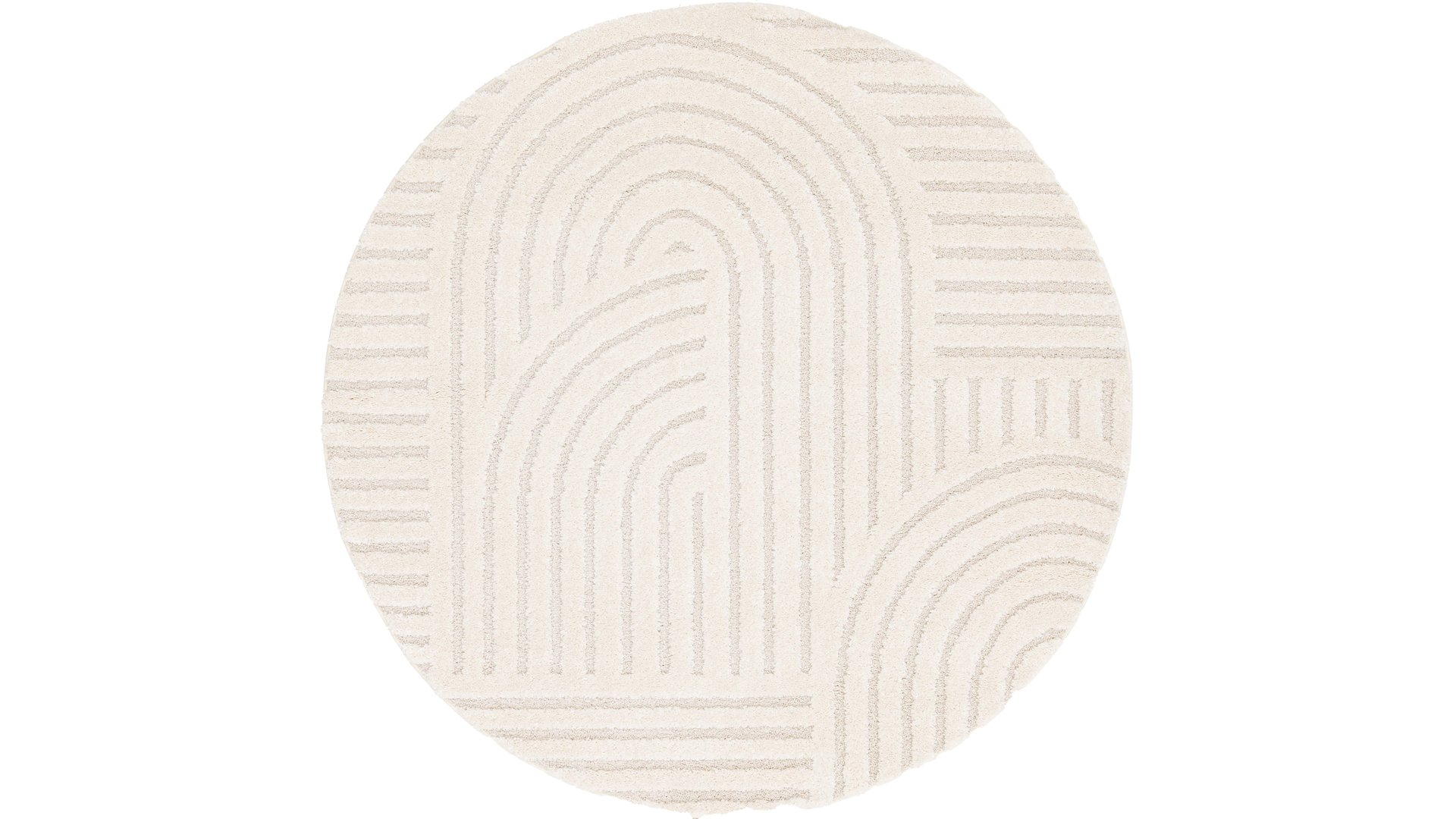 TAPIS 160 CM COCON COLORIS ÉCRU ECRU Conforama