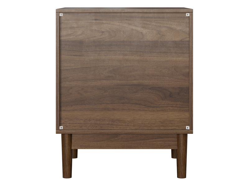  Table de chevet avec 1 tiroir 45x39x56,5 cm en mdf coloris noyer  - Conforama D