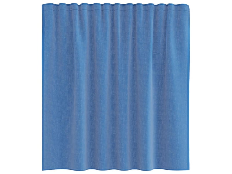 Lot de 2 rideaux en voile, voilages avec passe-tringles bleu royal cf44465 - Conforama D
