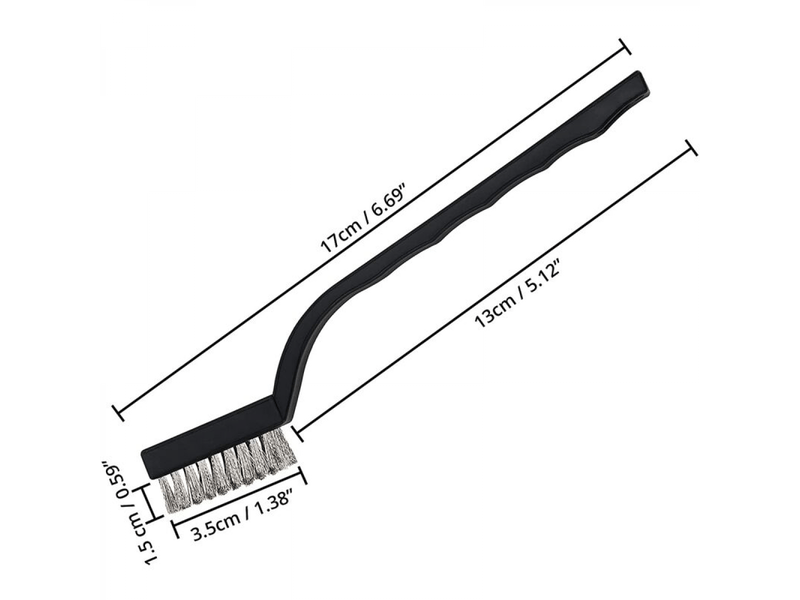  15 pièce brosse métallique en acier inoxydable en laiton et nylon brosse metallique pour nettoyer rouille scories de soudage  - Conforama C