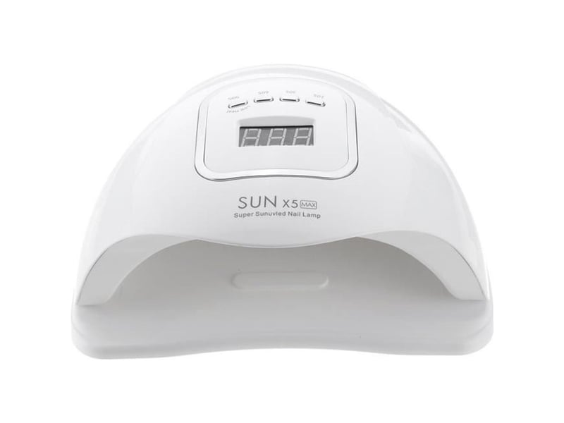 Lampe uv led pour ongles 120w double source 45 leds minuterie blancs et modes faible chaleur - Conforama A