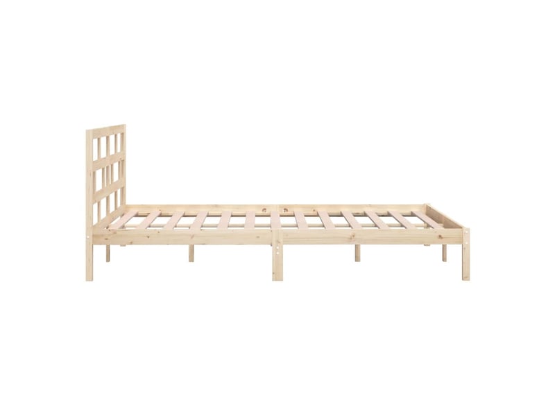  Lit double- lit adulte -  cadre de lit sans matelas bois massif  - Conforama D