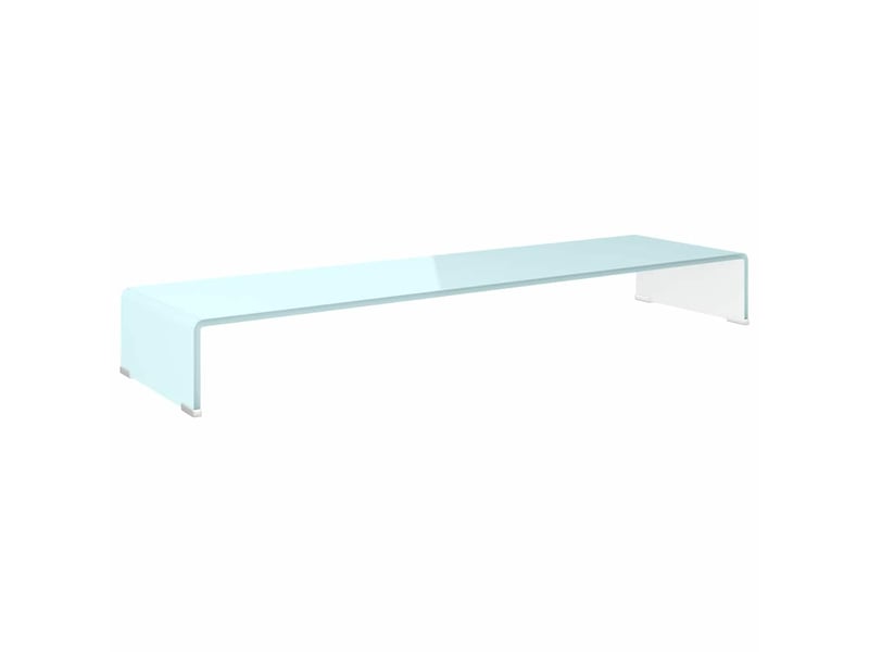  Meuble tv - banc tv - meuble de rangementsupport pour moniteur 110x30x13 cm verre vert  - Conforama A