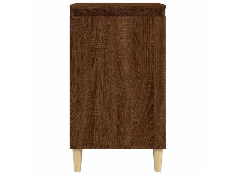  Lot de 2 tables de chevet - cabinet de chevet - table de nuit chêne marron 40x35x70cm bois d'ingénierie  - Conforama D