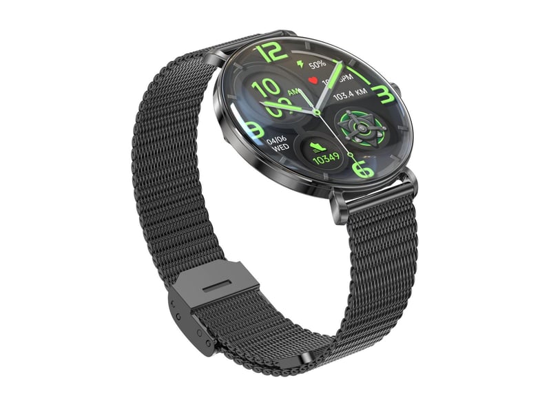  Montre connectée elite amoled 1,43 466x466 - cardio, sommeil, 7 j - milanais noir ILN483 - Conforama C