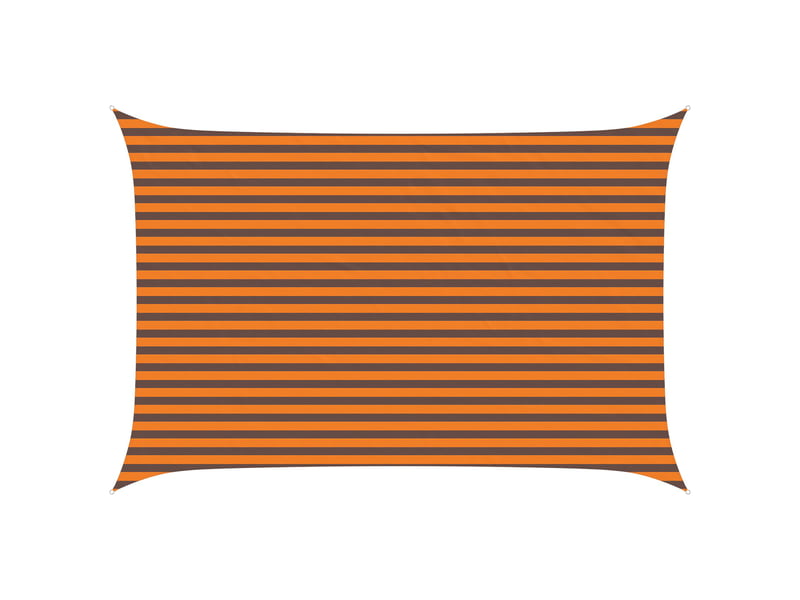  Voile d'ombre - voile d'ombrage - voile parasol orange et marron 3 x 4,5 m 100 % polyester oxford  - Conforama A
