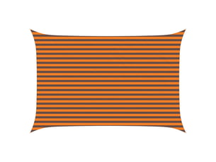 Voile d'ombre - voile d'ombrage - voile parasol orange et marron 3 x 4,5 m 100 % polyester oxford