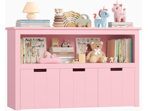 Bibliotheque coloris  rose  G FORM  - 102 cm x 61.5 cm