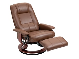Fauteuil relax manuel pivotant  MAISENTIEL  Simili marron vendu A l'unité