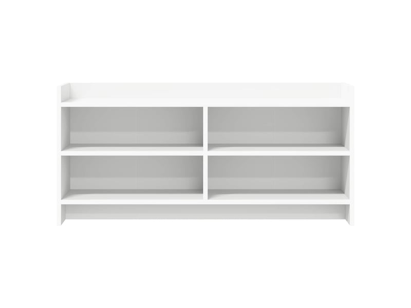  Meuble tv - banc tv - meuble de rangement 100 x 33 x 47 cm blanc bois d'ingénierie  - Conforama D