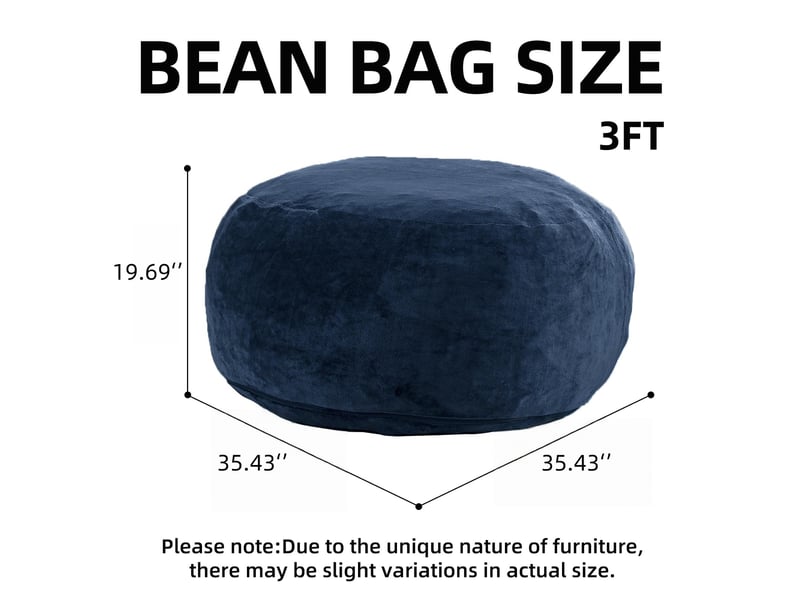 Pouf 1 place,90x90x50 cm,pliable avec housse lavable,éponge,bleu - Conforama C