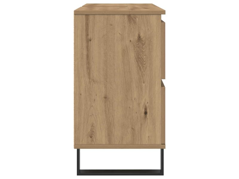  Armoire de lavabo de salle de bain chêne artisanal 65x33x60 cm  - Conforama E