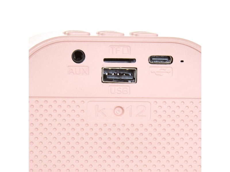  Set karaoké kara avec enceinte portable et 2 micros rose KARA - Conforama E