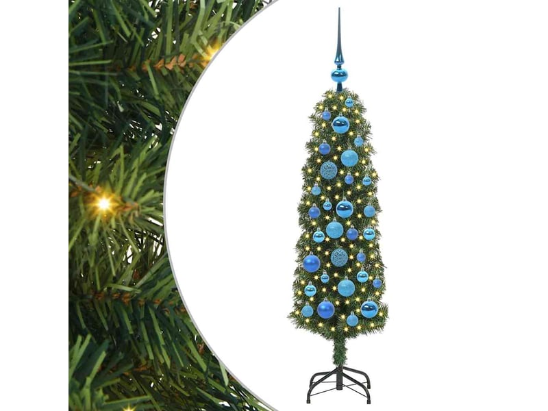 Sapin de noël artificiel, arbre de noël vert 120 cm pvc et acier et plastique shl6440 - Conforama A