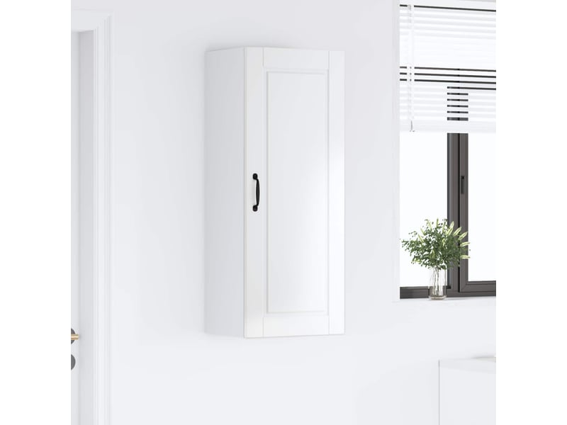  Meuble mural de cuisine, armoire de cuisine blanc brillant 40x31x100cm shl3759  - Conforama D