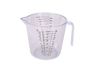 Tasse à mesurer de cuisine de 1000 ml, parfaite pour les mesures de pâtisserie, un outil de cuisine essentiel (1 transparente)