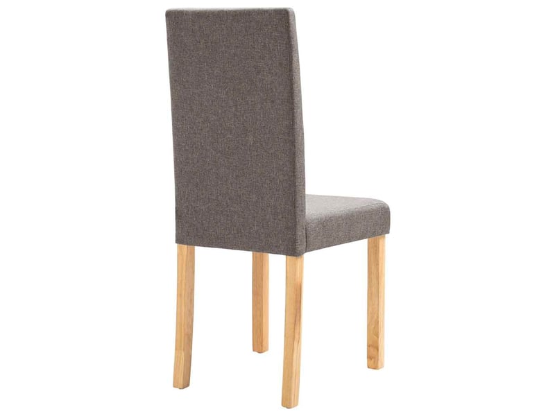  Vidaxl chaises à manger lot de 4 taupe tissu  - Conforama E