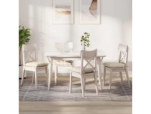 Lot de 4 coussins de siège, coussins décoratifs tissu en velours côtelé crème cf59980