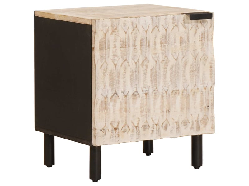 Table de chevet - cabinet de chevet - table de nuit 2 pc blanc 40 x 33 x 46 cm  - Conforama B