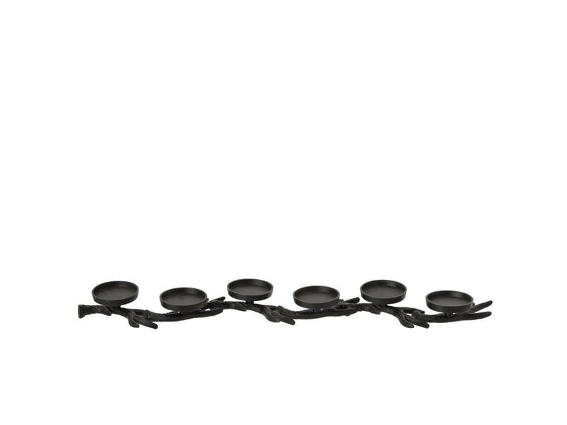  Chandelier branche de cerf yasmine 83cm noir  - Conforama B