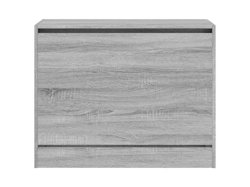 Meuble à chaussure, armoire à chaussures sonoma gris 80x34x63 cm bois d'ingénierie  - Conforama E