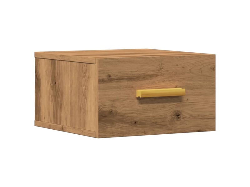  Table de chevet - cabinet de chevet - table de nuit murale chêne artisanal 35x35x20 cm  - Conforama A