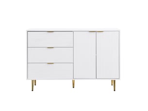 Buffet 2 porte(s)  3 tiroir(s) AVELIO  - 120 cm coloris bicolore 