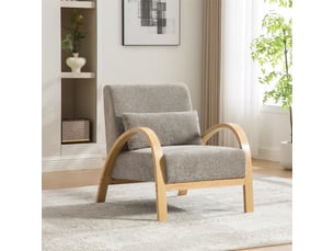 Fauteuil fixe  <strong></strong> Tissu gris