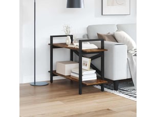 Étagère de rangement chêne fumé 100 x 33,5 x 64 cm bois d'ingénierie