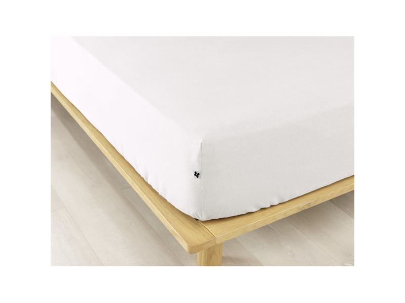 Drap housse candice toutes dimensions flanelle de coton l'effet papillon - Conforama A