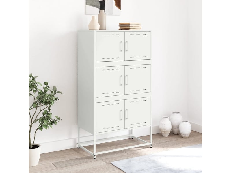  Buffet - bahut - meuble de rangement rose 68,5x38,5x123,5 cm acier  - Conforama C