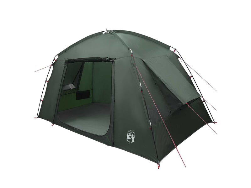  Tente de camping, tente cabane 4 personne vert armée polyester  - Conforama A