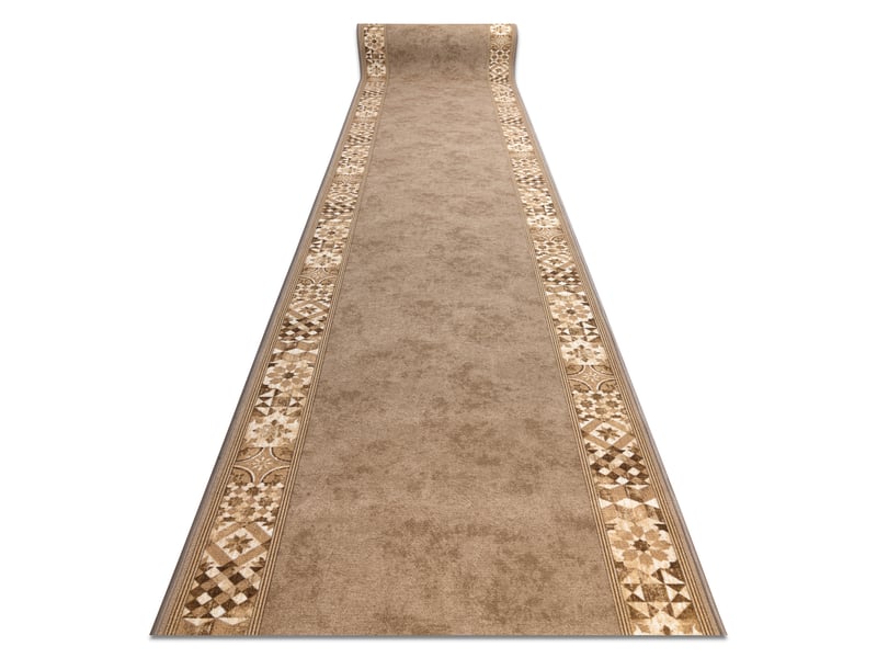 Tapis de couloir  antidérapant murcia carreaux de lisbonne, cadre, antidérapant beige 80cm 80x390 cm  - Conforama A