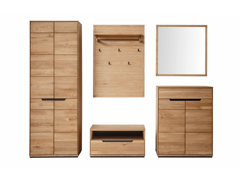  Miroir mural carré coloris chêne sauvage - longueur 79 × hauteur 79 × épaisseur 2 cm  - Conforama D