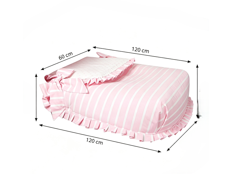  Couvre-lit bébé babyline oporto rose V3401664 - Conforama B
