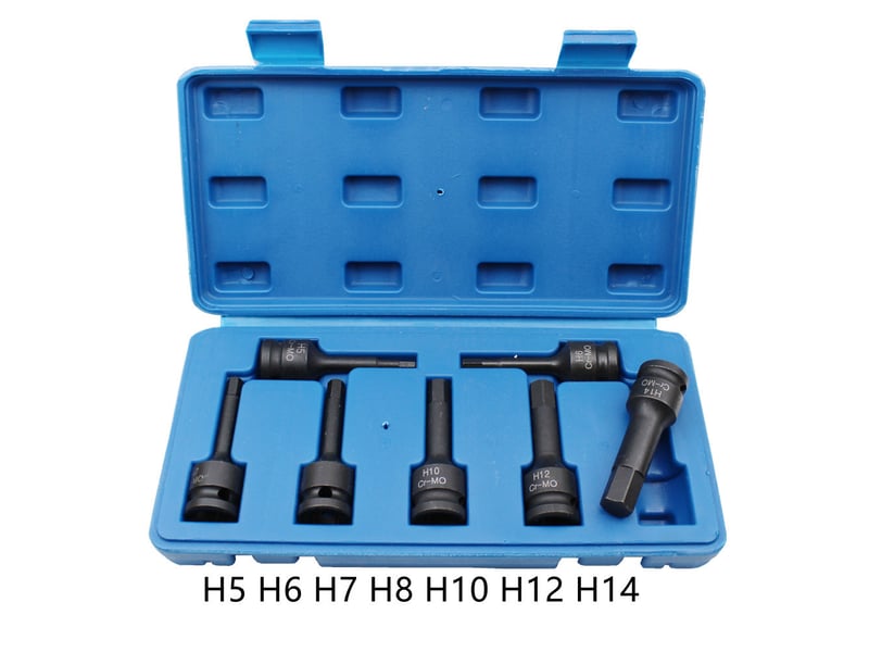  Kit extracteur de vis cassée, 7 pièces tourne a gauche extracteur de vis dénudé, 12 pouce  - Conforama A