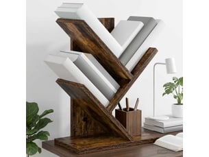 Étagère arbre 3 niveaux, étagère de rangement 30 x 18 x 40 cm bois d'ingénierie shl3942