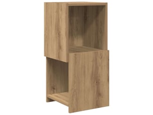 Meuble d'angle, meuble de rangement salon 30,5x30x65cm bois d'ingénierie chêne artisanal