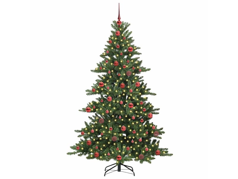  Sapin de noël, arbre de noël artificiel à branches articulées vert 180 cm cf61091  - Conforama C